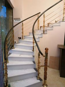 in The Latest Fashion of Acrylic Column Stair Handrail